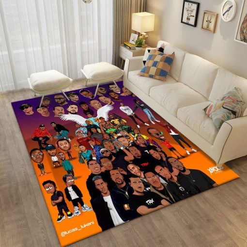 Hip-Hop Music Star Rapper Carpet Rug - Image 3