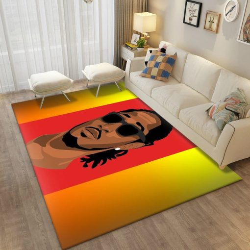 Hip-Hop Music Star Rapper Carpet Rug - Image 4