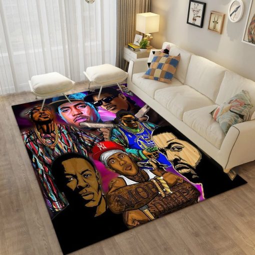 Hip-Hop Music Star Rapper Carpet Rug - Image 10