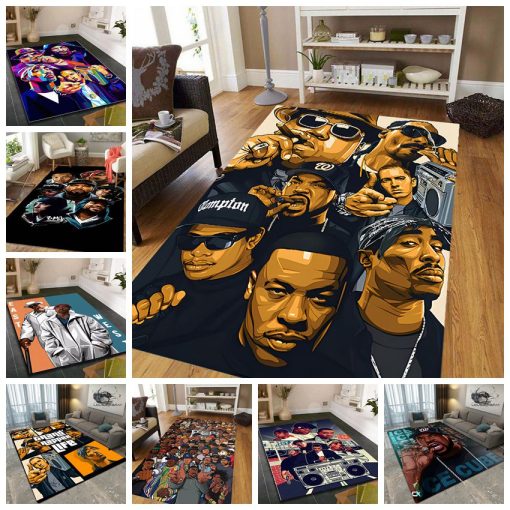 Hip-hop Music Star Rectangle Rug