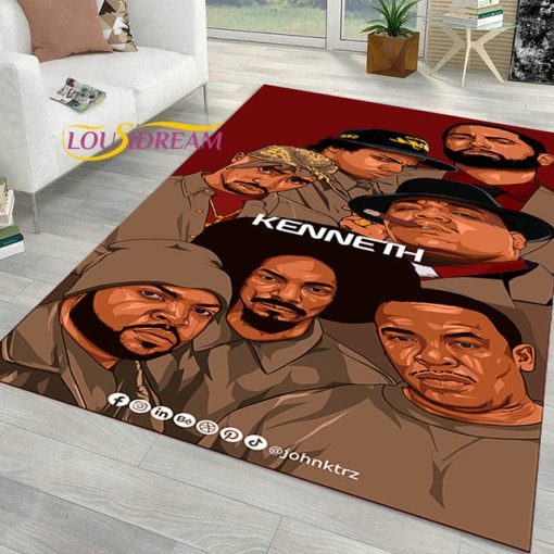 Hip-hop Music Star Rectangle Rug - Image 9