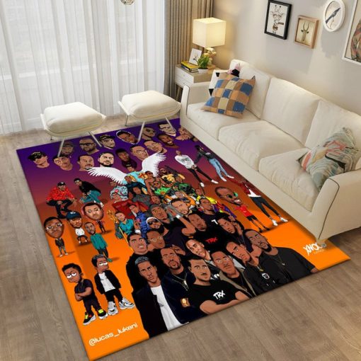 Hip-Hop Music Star Rapper Carpet Rug - Image 22