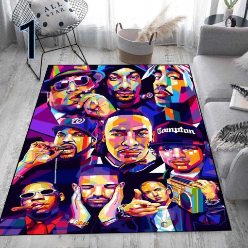 Hip Hop Legend Star Decorative Carpet