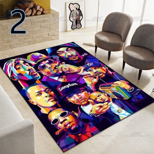 Hip Hop Legend Star Decorative Carpet - Image 10