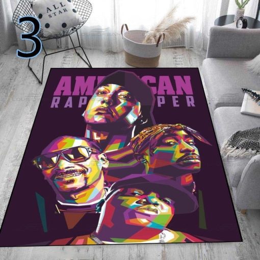 Hip Hop Legend Star Decorative Carpet - Image 7