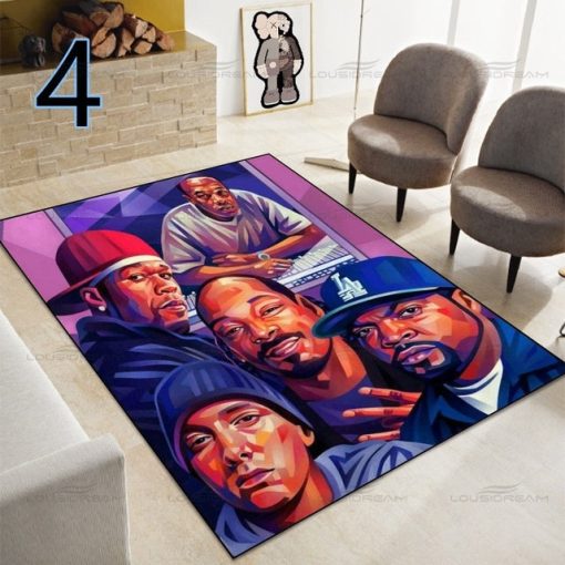 Hip Hop Legend Star Decorative Carpet - Image 6