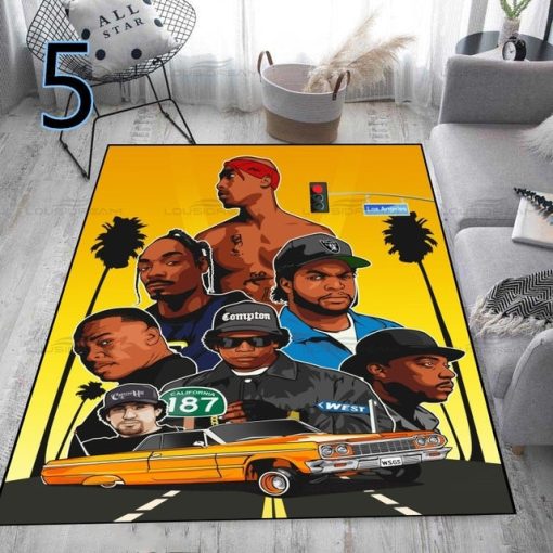 Hip Hop Legend Star Decorative Carpet - Image 8