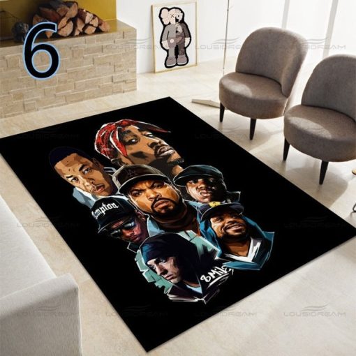 Hip Hop Legend Star Decorative Carpet - Image 3