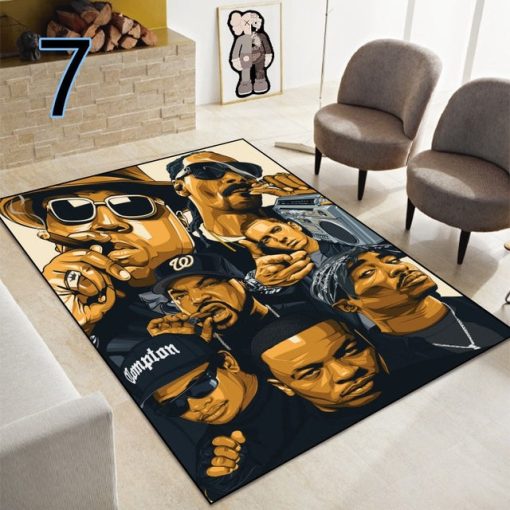 Hip Hop Legend Star Decorative Carpet - Image 4