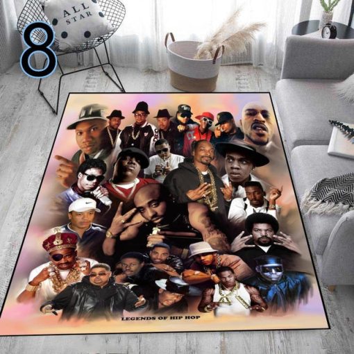 Hip Hop Legend Star Decorative Carpet - Image 5