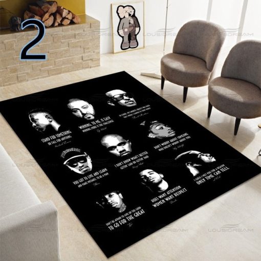 Hip Hop Legend Pop Art Decoration Carpet - Image 9