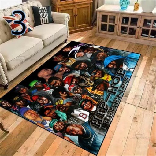 Hip Hop Legend Pop Art Decoration Carpet - Image 6