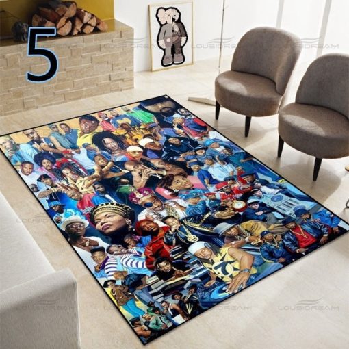 Hip Hop Legend Pop Art Decoration Carpet - Image 10