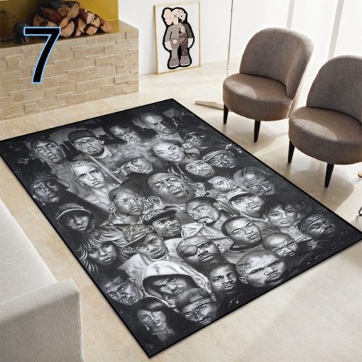 Hip Hop Legend Pop Art Decoration Carpet - Image 4