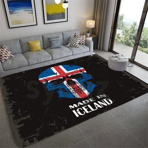 Hip-hop Graffiti Skull Print Carpet - Image 3