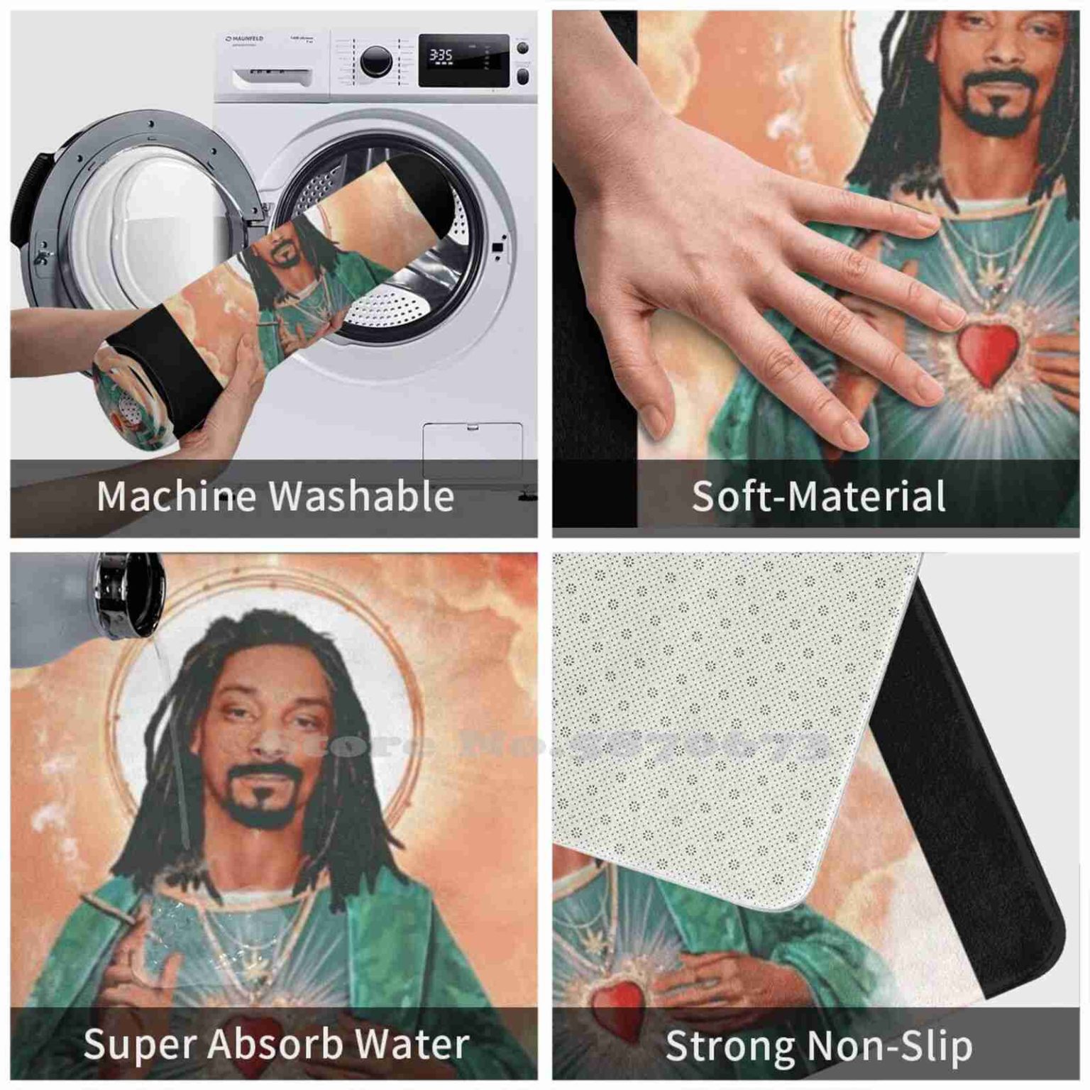 Snoop Dog Weed Dog Hiphop 3D Household Goods Mat Rug Carpet - Image 11