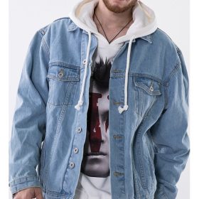 Vintage Virgin Mary Painting Print Denim Jackets