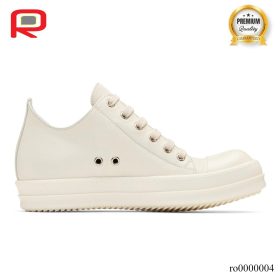 Rick Owen Drkshdw Ramones All White Shoes Sneakers - ro0000004