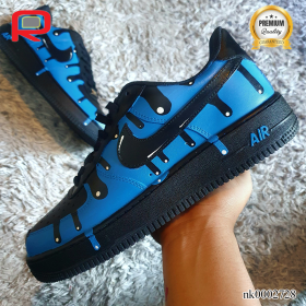 AF 1 Blue Drip Custom Shoes Sneakers - nk0002728