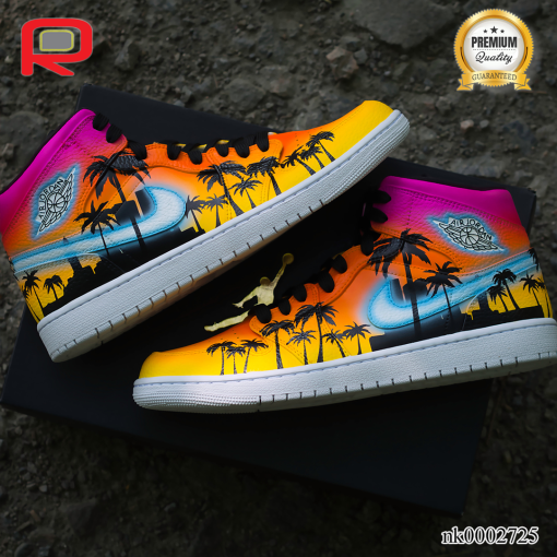 AJ 1 Tropical Summer Custom Shoes Sneakers - custom shoes design