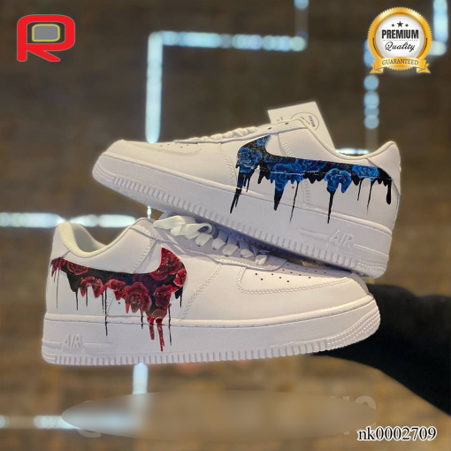 AF 1 Rose Drip Custom Shoes Sneakers - custom shoes paint