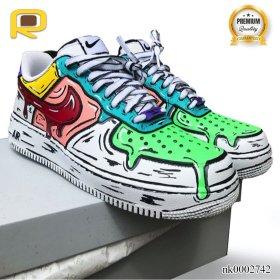 AF 1 Multicolor Cartoon Drip Custom Shoes Sneakers - nk0002742