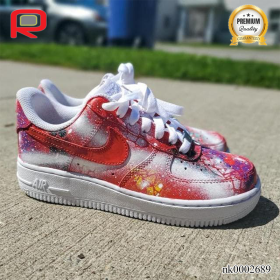 AF 1 Tie Dye Cherry MilkyWay Custom Shoes Sneakers - nk0002689