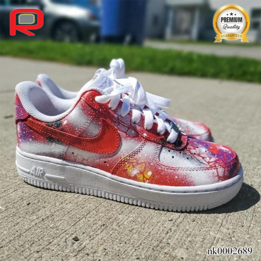 AF 1 Tie Dye Cherry MilkyWay Custom Shoes Sneakers - custom your own shoes