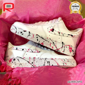 AF 1 Paint Spatter Custom Shoes Sneakers - nk0002694