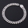 S925 Moissanite Cuban Link Chain Bracelet 6mm