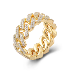14k Gold Cuban Ring -1