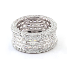 S925 Iced out Ring -1