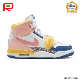 AJ Legacy 312 White Coral Pink French Blue Shoes Sneakers - nk0002787