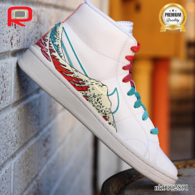 Court Royale 2 Mid The Great Wave Custom Shoes Sneakers - nk0002851