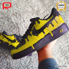 AF 1 Yellow Drip Custom Shoes Sneakers - nk0002846