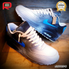 AM 90 Blue-White Art Custom Shoes Sneakers - painted custom shoes