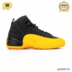 AJ 12 Retro Black University Gold Shoes Sneakers - nk0000758
