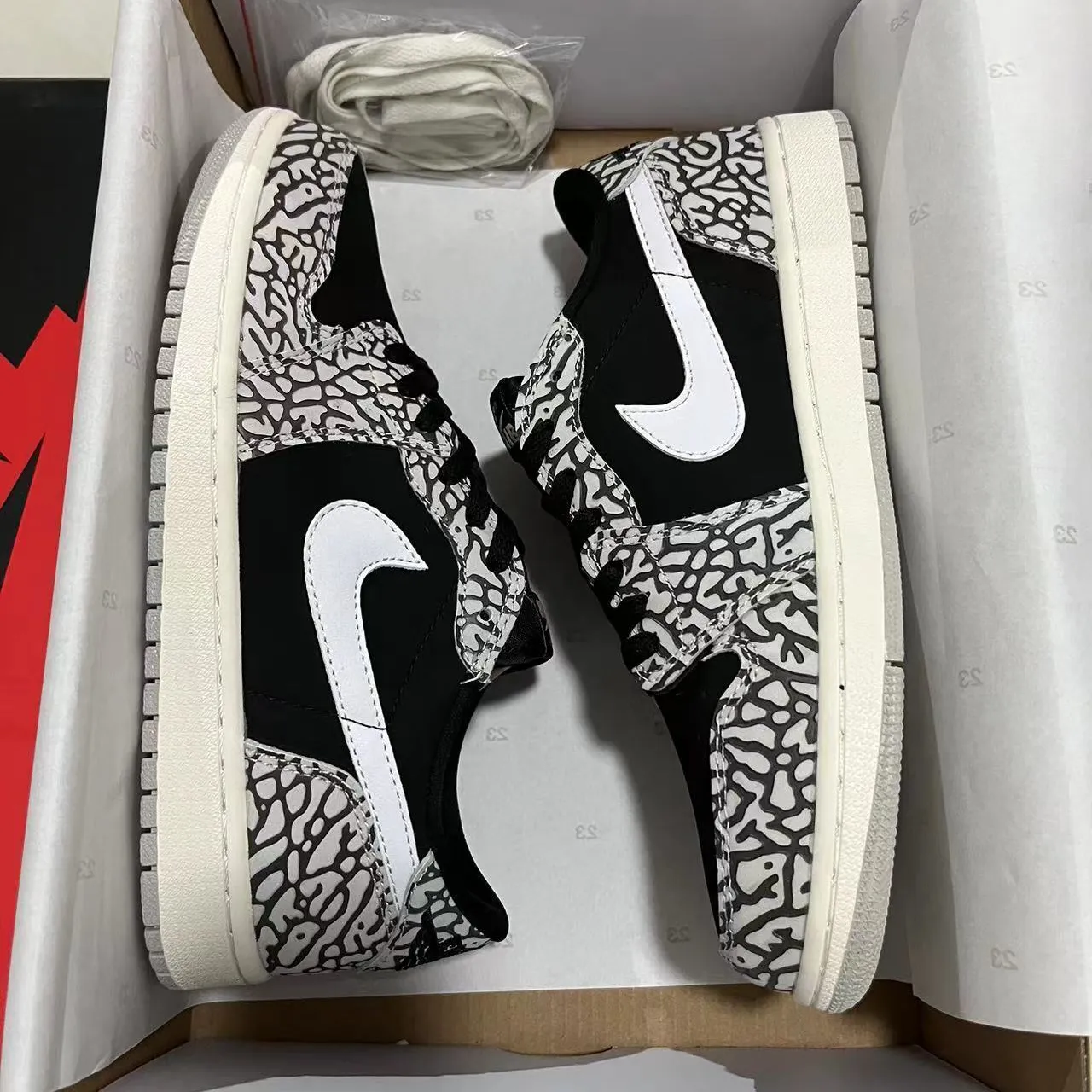 AJ 1 Low OG Black Cement Elephant Shoes Sneakers – nk0002832 - Image 10