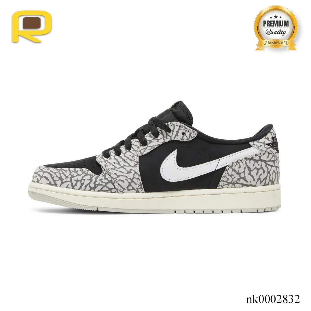 AJ 1 Low OG Black Cement Elephant Shoes Sneakers – nk0002832 - Image 2