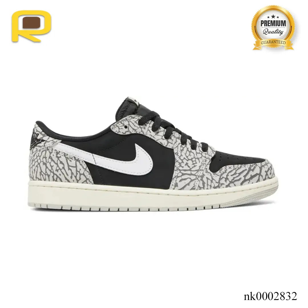 AJ 1 Low OG Black Cement Elephant Shoes Sneakers – nk0002832