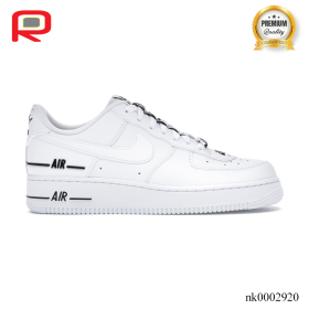 AF 1 Low Double Air Low White Black Shoes Sneakers - nk0002920