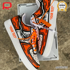 AF 1 Orange Cartoon Off-White Custom Shoes Sneakers - custom your own shoes