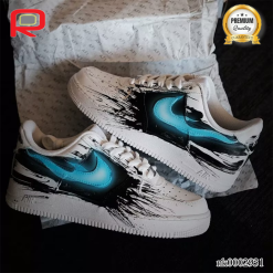 AF 1 Handmade Spray Painting Black Mutant Custom Shoes Sneakers - painted custom shoes