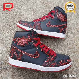 AJ 1 Crimson Thunderstorm Custom Shoes Sneakers - nk0002954