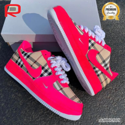 AF 1 x BUR Tahitian Pink Custom Shoes Sneakers - custom shoes near me