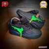 AM 90 Neon Green-Yellow Drip Custom Shoes Sneakers - painted custom shoes