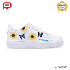 AF 1 Sunflower/Butterfly Custom Shoes Sneakers - nk0002975