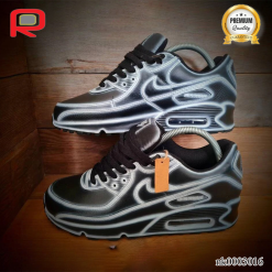 AM 90 Black Cartoon Custom Shoes Sneakers - custom shoes maker