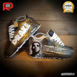 AM 90 Drizzy Painted Custom Shoes Sneakers - custom shoes basketball