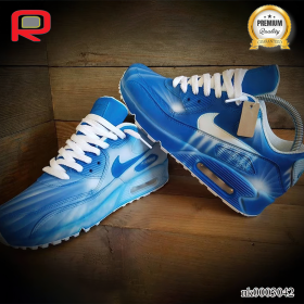AM 90 Icey Drip-Blue Custom Shoes Sneakers - nk0003042